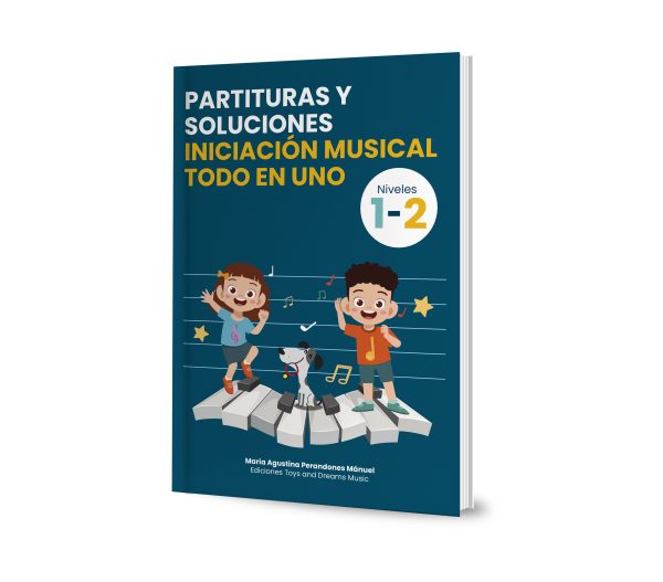 PARTITURAS Y SOLUCIONES INICIACIÓN MUSICAL TODO EN UNO. NIVELES 1 Y 2